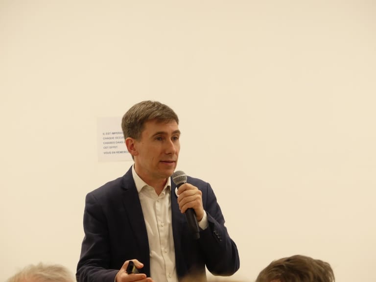 David Mauger en réunion publique Antonypole Février 2025