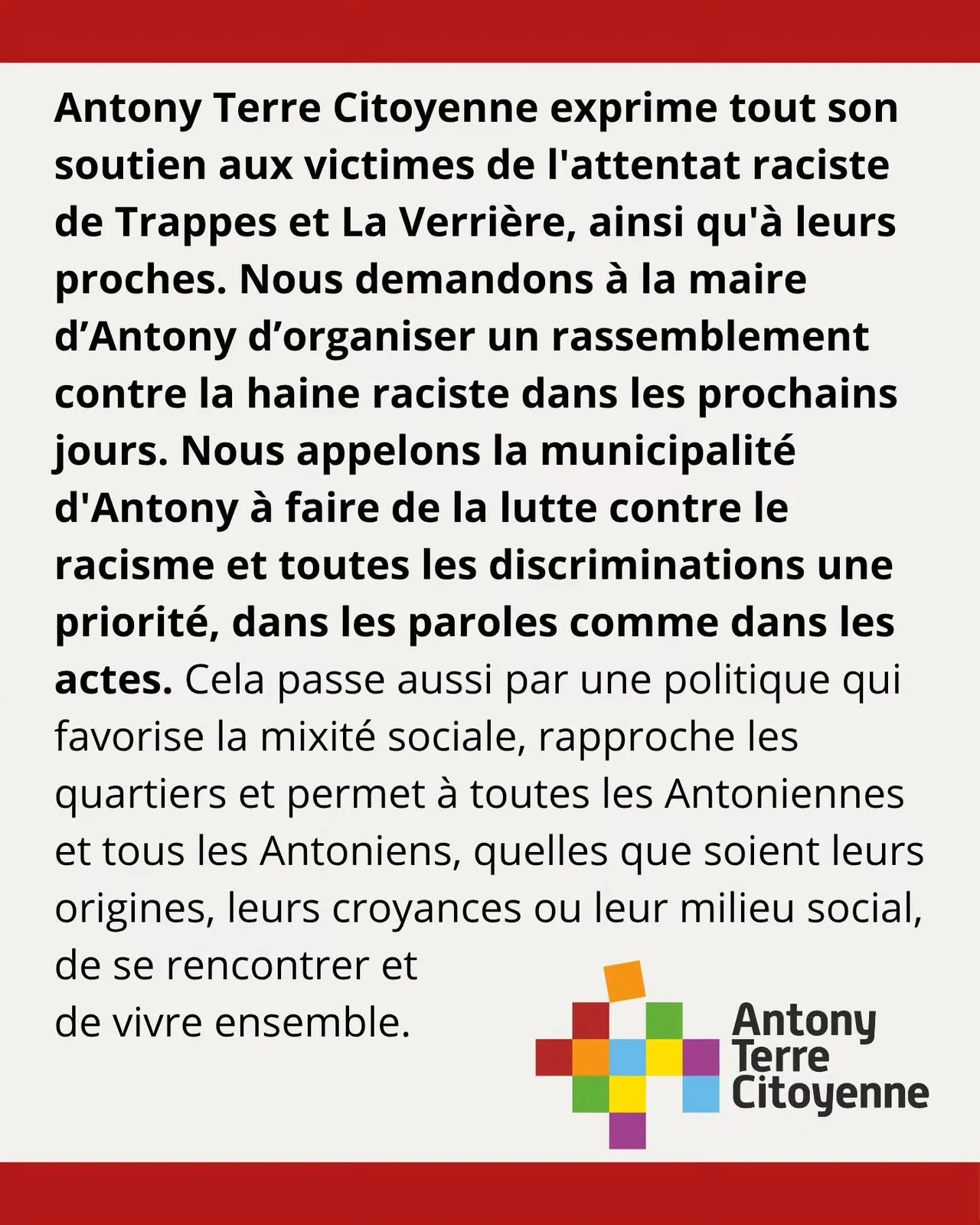 Image 6 sur 6 du communiqué publié sur Instagram, qui reprend le texte de l’article.