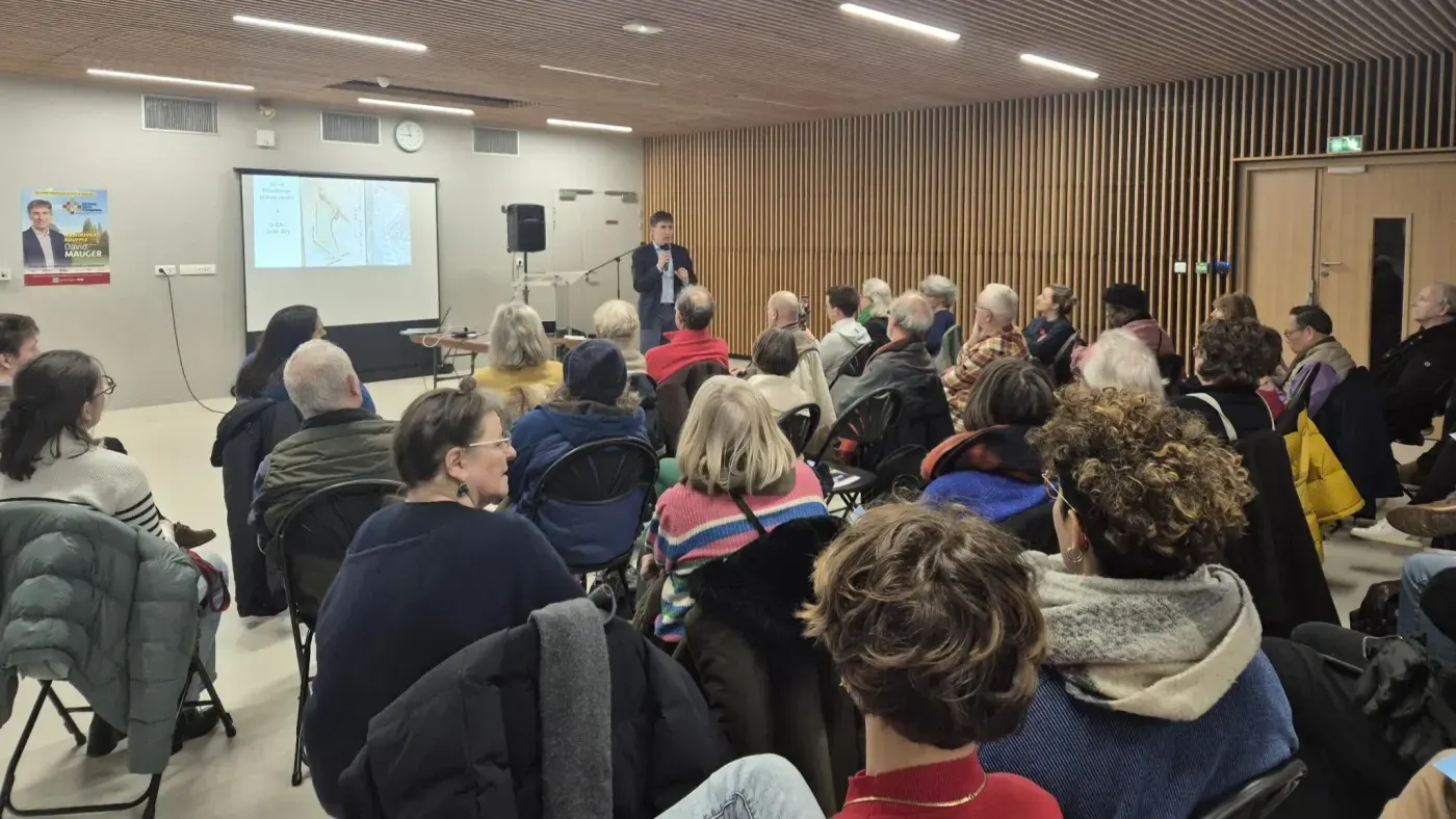 Réunion publique à l'école Jean Zay, le 19 février 2026