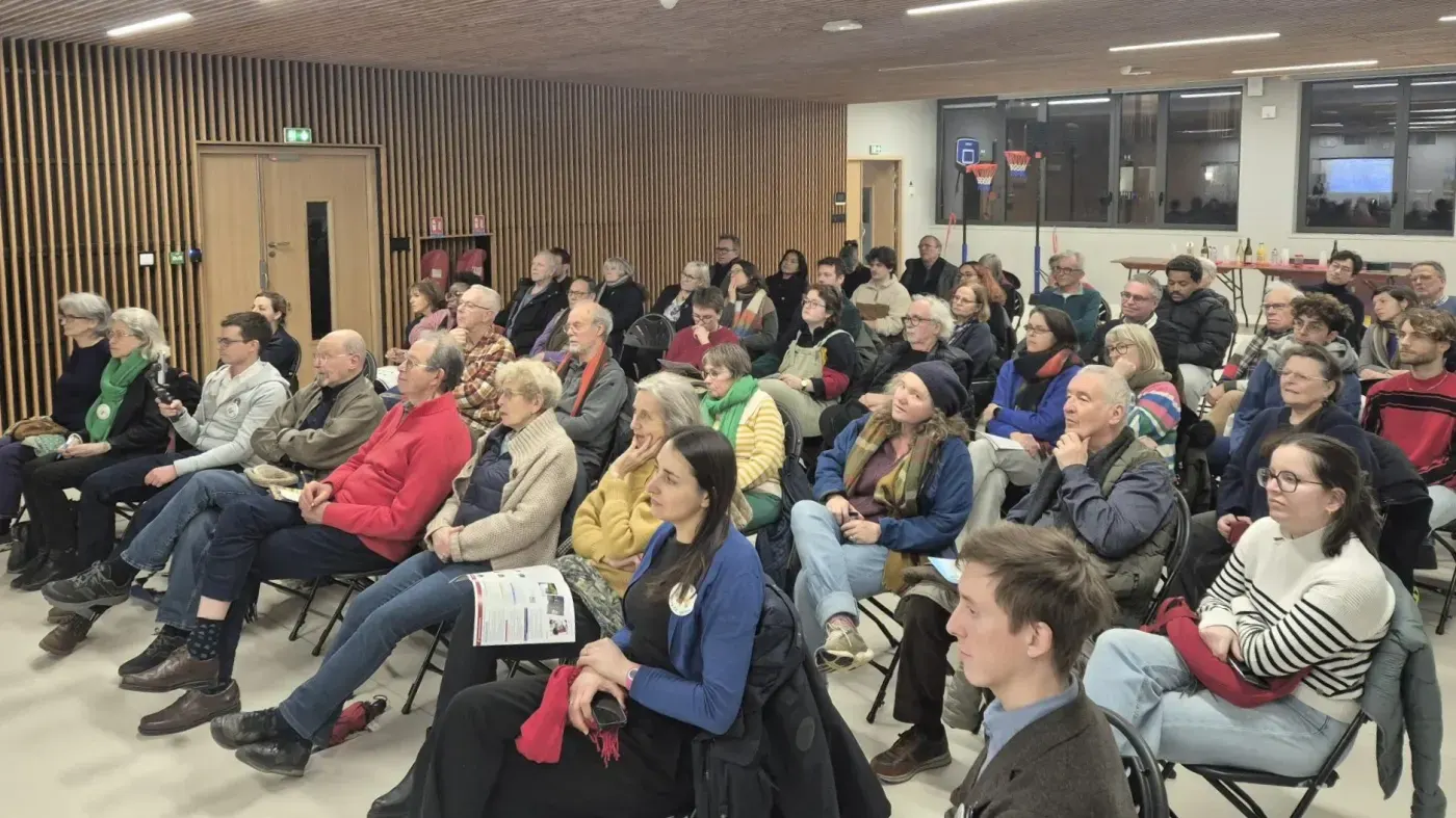 Réunion publique à l'école Jean Zay, le 19 février 2026