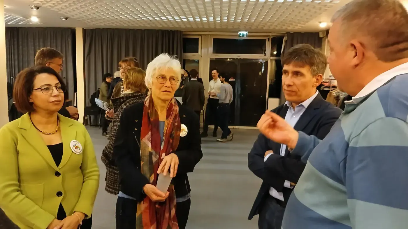 Réunion publique au centre André Malraux, le 23 février 2026