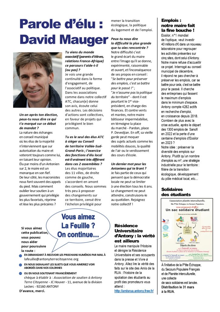 La Feuille n°2 mars 2021