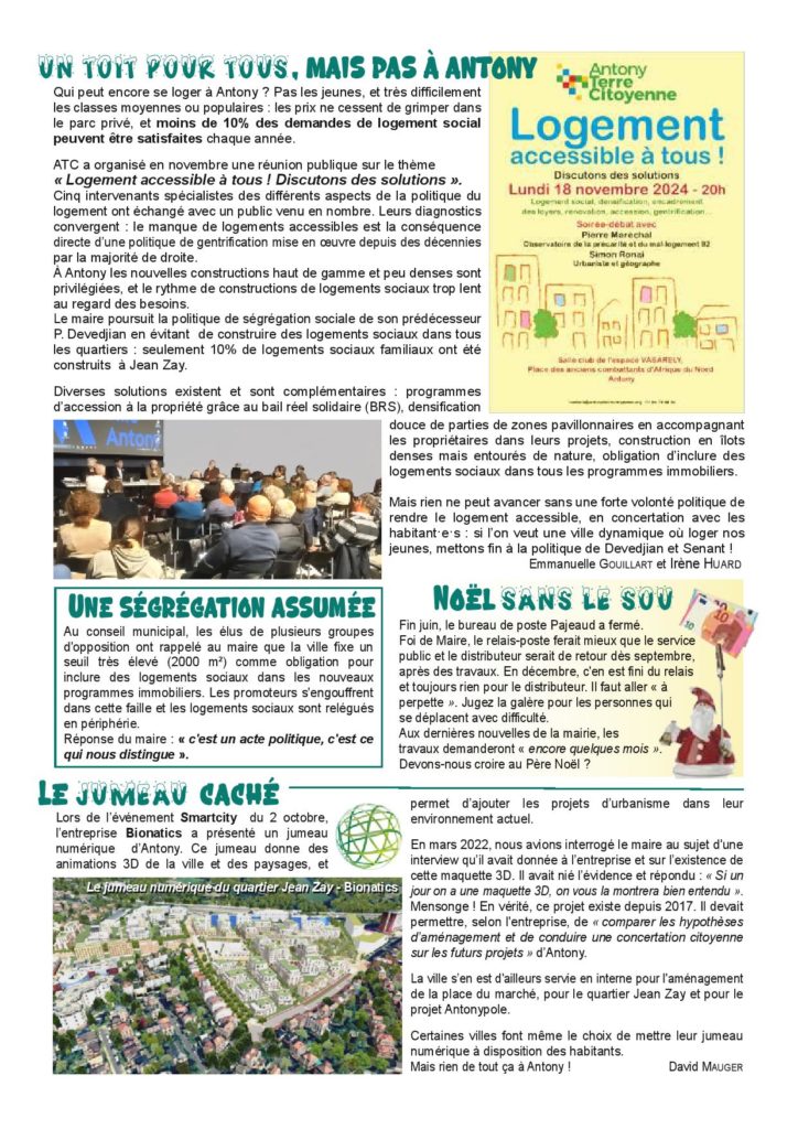 La Feuille n°16 page 3
Antony Terre citoyenne